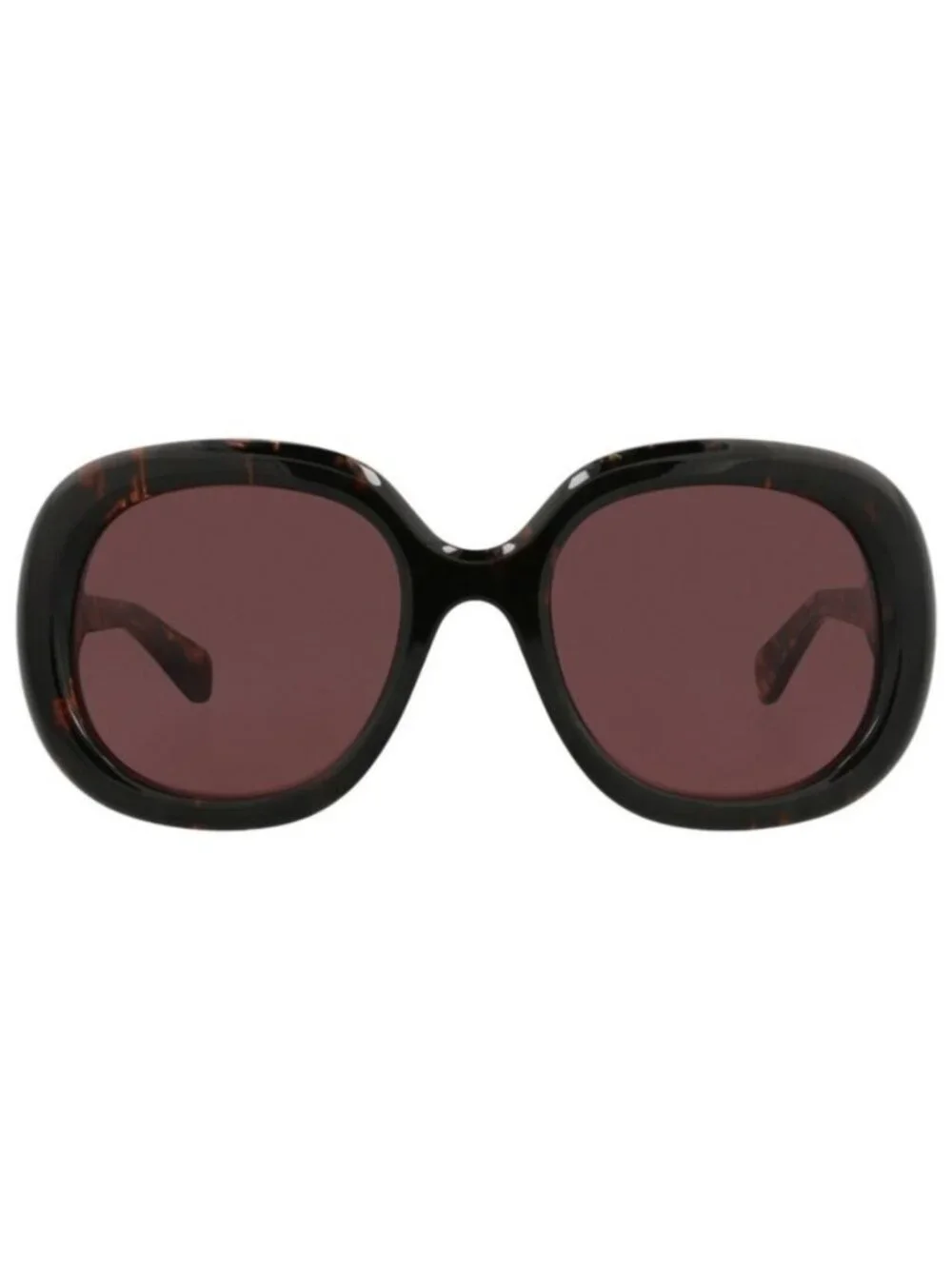 New Chloé Womens Square/Rectangle Havana Havana Violet Fashion Designer Sunglass